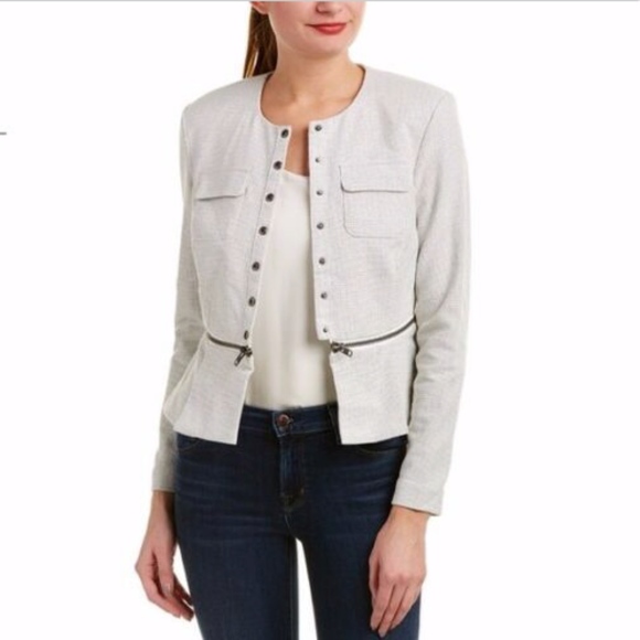 cabi ZIP LINE PEPLUM BLAZER JACKET SZ 2 ~ $128 - Picture 7 of 7